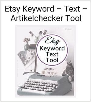 Etsy Keyword Tool deutsch